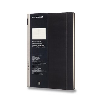 Obrázek produktu Zápisník Moleskine Workbook - tvrdé desky - A4, linkovaný, černý