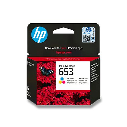 Obrázek produktu HP - cartridge č. 653, 3YM74AE, tri-colour (tříbarevná) pro inkoustové tiskárny