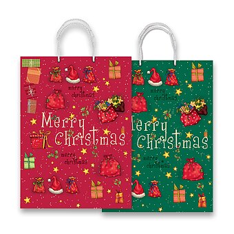 Obrázek produktu Dárková taška Merry Christmas - různé rozměry