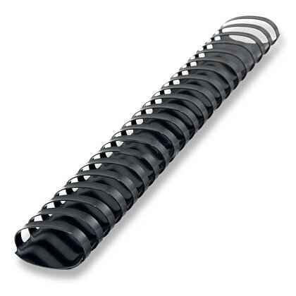 Obrázek produktu Plastový hřbet pro kroužkový vazač - průměr 45 mm, 50 ks, černý