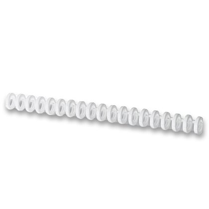 Obrázek produktu GBC Clickman - plastový hřbet pro kroužkový vazač - průměr 8 mm, 50 ks, bílý