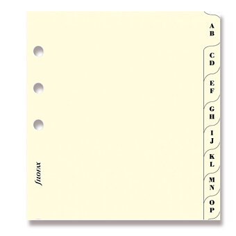 Obrázek produktu Krajové výřezy, A-Z - náplň A4 k diářům Filofax