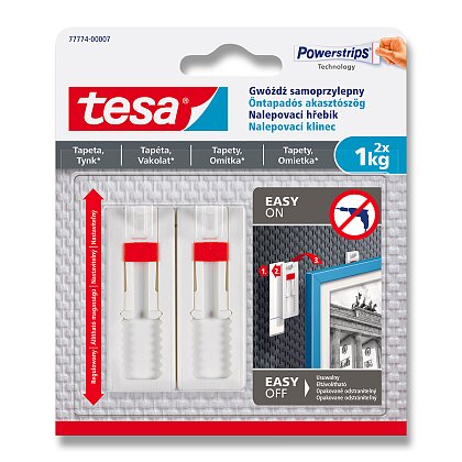 Obrázek produktu Tesa - nalepovací hřebík - 2 kusy