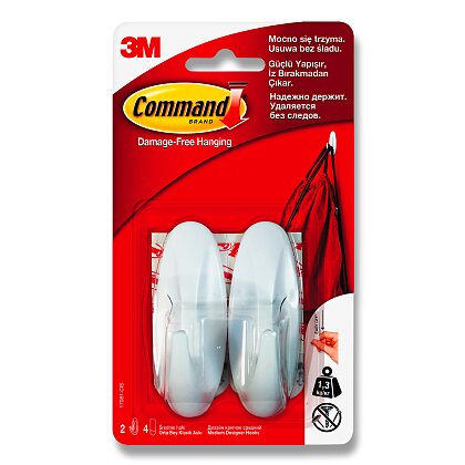 Product image 3M Command 17081 - adhesive hook - white, 1,3 kg