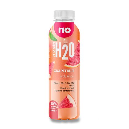 Obrázek produktu Rio H2O - pramenita voda s ovocnou dužinou - grapefruit, 400 ml