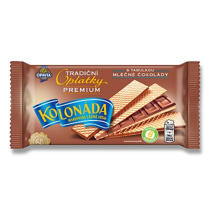 Obrázok produktu Opavia Kolonáda - oplátky - 92 g, mliečna čokoláda