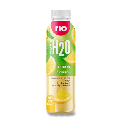 Product image Rio H2O - spring water with fruit pulp - lemon, 400 ml