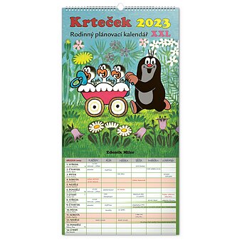 Obrázek produktu Krteček - rodinný plánovací XXL 2023 - nástěnný kalendář