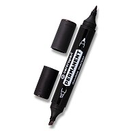 Centropen Double Marker 1666 - oboustranný permanentní značkovač - černý