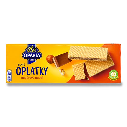 Obrázok produktu Opavia Zlaté Oplatky - nugátové, 146 g