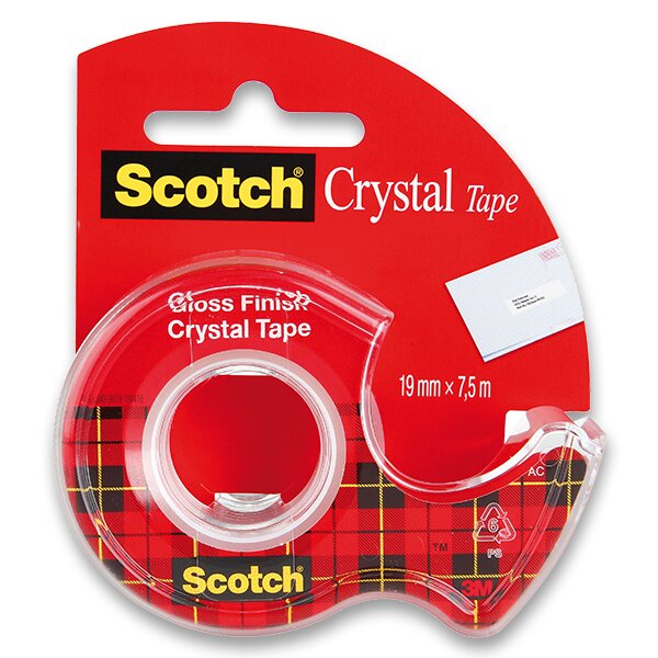 Samolepicí páska 3M Scotch Crystal 19 mm x 7,5 m