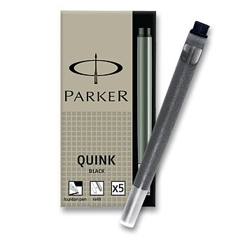 Obrázek produktu Inkoustové bombičky Parker - omyvatelné, černé