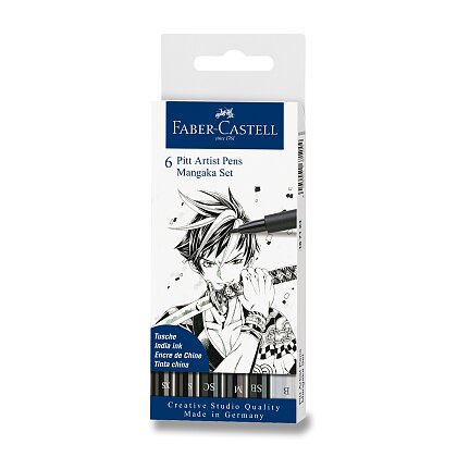 Obrázok produktu Faber-Castell Pitt Artist Pen Manga - popisovač - 6 kusov, Mangaka