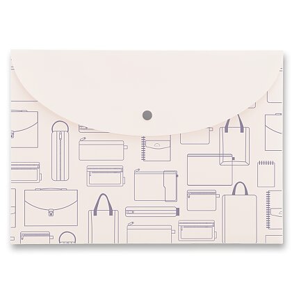 Product image Foldermate Vintage - spisovka s drukem - A4 na šířku, šedá