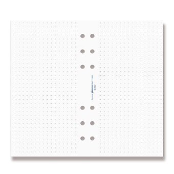 Obrázek produktu Poznámkový papier, bodkovaný, biely, 30 listov - náplň osobných diárov Filofax