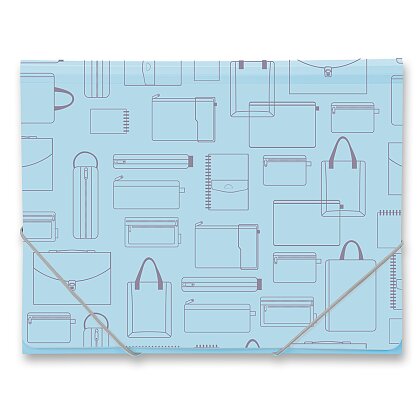 Product image Foldermate Vintage - tříchlopňové desky - modré