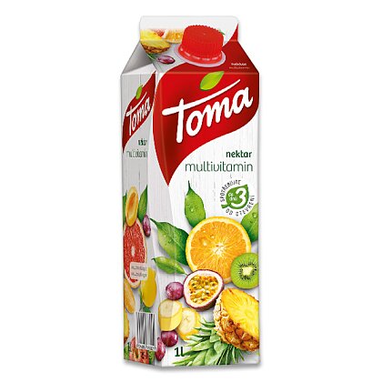 Obrázek produktu Toma - ovocný džus - Multivitamín 50%, 1 l