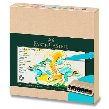 Product image Faber-Castell Pitt Artist Pen Brush - popisovač - 12 ks, studio box