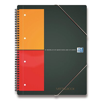 Obrázek produktu Oxford Meetingbook - kroužková záznamní kniha - A4+, 80 l., čtverečkovaná