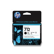 HP - cartridge 712 3ED71A - black (černá) pro inkoustové tiskárny, 80 ml