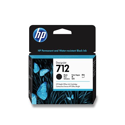 Obrázek produktu HP - cartridge 712 3ED71A - black (černá) pro inkoustové tiskárny, 80 ml