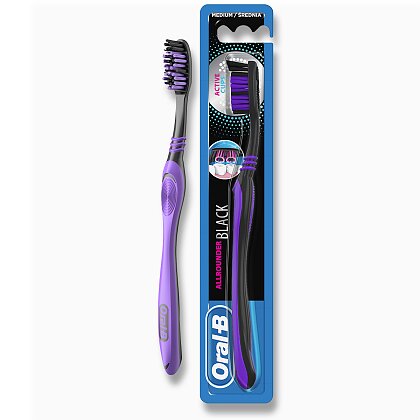Obrázek produktu Oral-B Allrounder Black - zubní kartáček - medium
