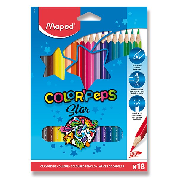 Pastelky Maped Color'Peps 18 barev