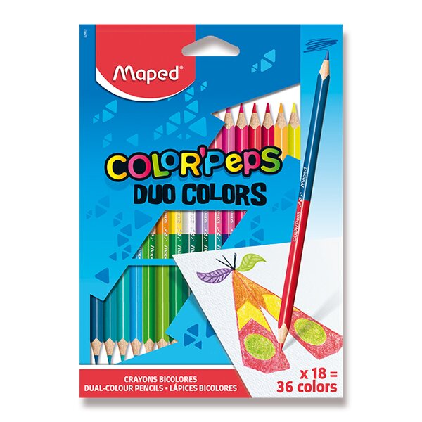 Pastelky Maped Color'Peps Duo oboustranné pastelky, 36 barev