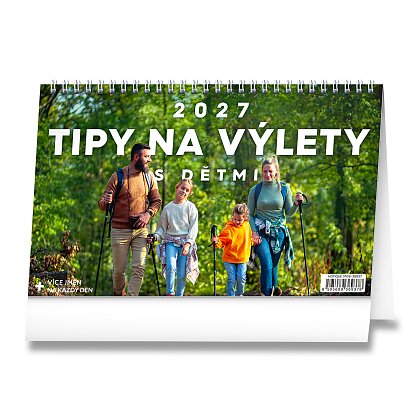 Product image Tipy na výlety s dětmi 2027 - stolní obrázkový kalendář