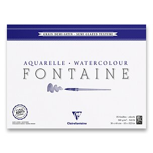 Akvarelový blok Clairefontaine Fontaine Semi Glazed