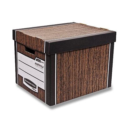 Obrázok produktu Fellowes Bankers Box Woodgrain - archivačná krabica - hnedá
