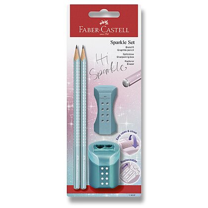 Obrázek produktu Faber-Castell Sparkle Cosmic Ocean - grafitová tužka - set 4 ks