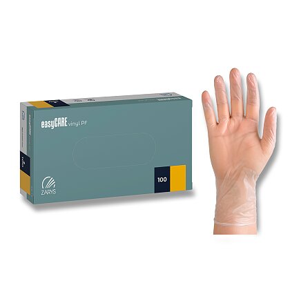Obrázek produktu easyCARE vinyl PF - jednorázové vinylové rukavice - velikost XL, 100 ks