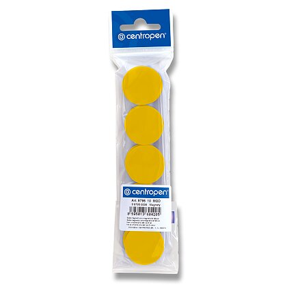 Obrázok produktu Centropen - magnety - žlté, 10 ks