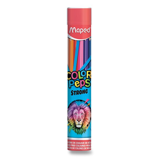 Pastelky Maped Color'Peps Strong 12 barev v kovové tubě