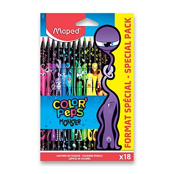 Obrázek produktu Pastelky Maped Color&#039;Peps Monster - 18 barev