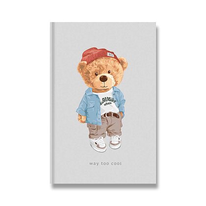 Obrázok produktu Shkolyaryk Teddy Bear - záznamová kniha - A6, 80 listov, štvorčeková