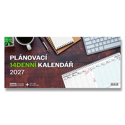 Obrázek produktu Plánovací 14denní 2027 - stolní pracovní kalendář