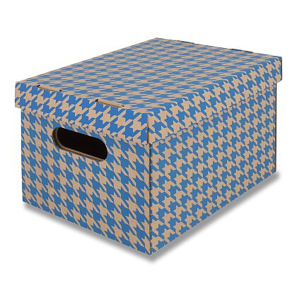 Obrázok produktu Emba - úložná krabica - modrá, A4