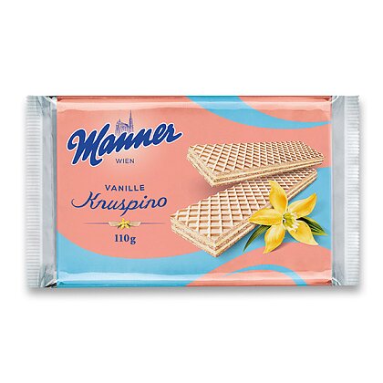 Product image Manner Kruspino - wafers with filling - vanilla, 110 g