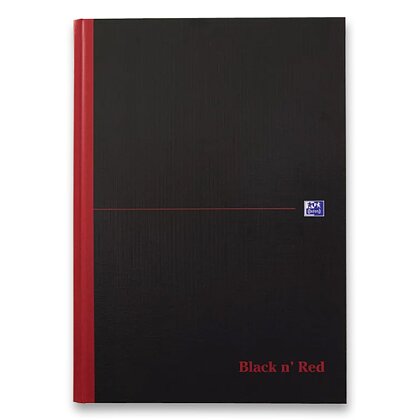 Obrázek produktu Oxford Black n' Red - poznámková kniha - A4, 96 l., čtverečkovaná