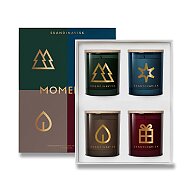 Skandinavisk MOMENTS - mini vonné svíčky - 4 x 65 g, dárkový set