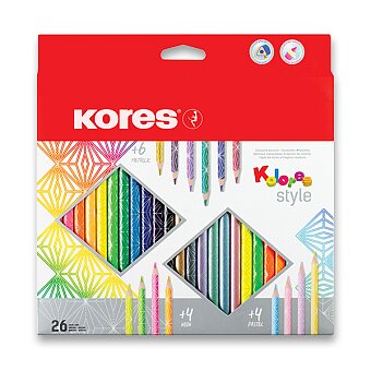 Obrázek produktu Pastelky Kores Kolores Style - 26 barev