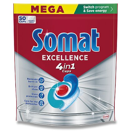 Obrázek produktu Somat Excellence 4in1 - tablety do myčky - 50 tablet
