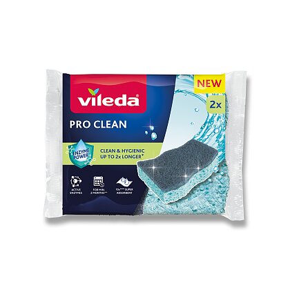 Product image Vileda Pro Clean - viskozní houbička na nádobí - 2 ks