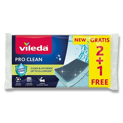 Obrázok produktu Vileda Pro Clean - hubka na riad - 2+1 ks