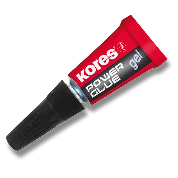 Vteřinové lepidlo Kores Power Glue Gel 3×1 g