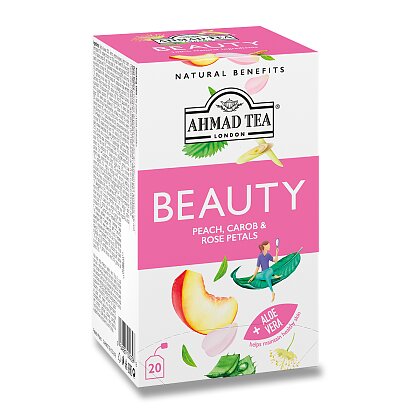 Obrázek produktu Ahmad Tea Beauty - bylinný čaj - broskev a aloe vera