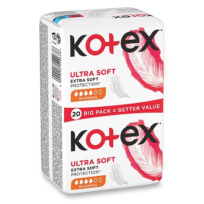 Obrázek produktu Kotex Ultra Soft Normal - dámské vložky - 20 ks