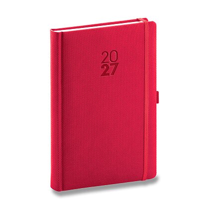 Product image Presco Notique Diamante 2027 - denní diář A5 - červený